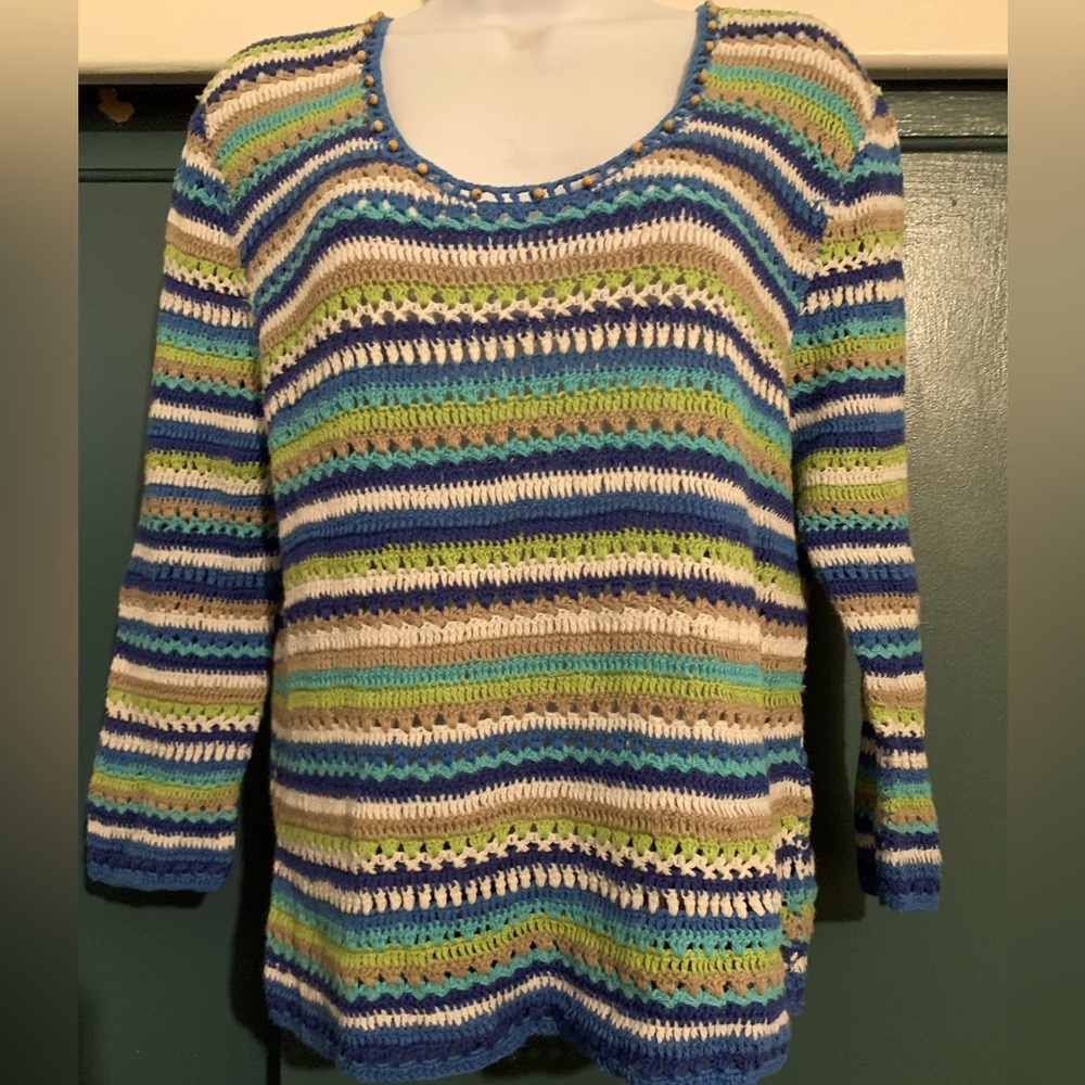 SML Sport Crochet Style multicolor Top